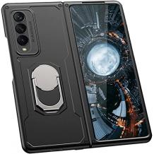 Удароустойчив гръб / кейс / със стойка за Samsung Z Fold3 5G – черен
