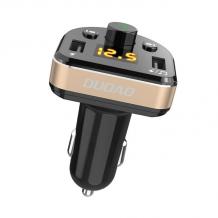 FM Трансмитер за кола DUDAO R2Pro, 2x USB / 3.1A, с Bluetooth MP3 и зарядно за кола 3.1A