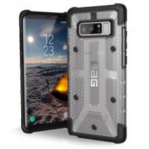 Оригинален Удароустойчив гръб UAG Urban Armor Gear Plasma Series за Samsung Note 8 - прозрачен / черен кант
