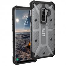 Оригинален Удароустойчив гръб UAG Urban Armor Gear Plasma Series за Samsung S9 G960 - прозрачен / черен кант