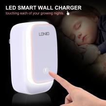 Универсално зарядно устройство 220V 2.4A 2 USB LDNIO A2205 - LED LAMP