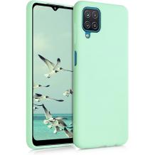 Луксозен силиконов калъф / гръб / Nano TPU кейс за Samsung A12 - мента