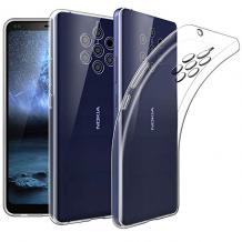 Ултра тънък силиконов калъф / гръб / TPU Ultra Thin за Nokia 9 Pure View - прозрачен