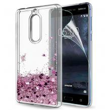 Луксозен твърд гръб 3D Water Case за Nokia 5.1 2018