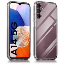 Луксозен силиконов калъф / гръб / TPU кейс за Samsung A14 5G - прозрачен кейс със защита за камерата