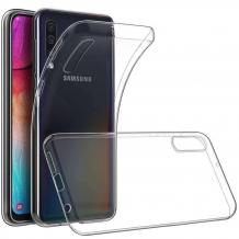 Ултра тънък силиконов калъф / гръб / TPU Ultra Thin за Samsung A70 - прозрачен