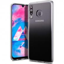 Ултра тънък силиконов калъф / гръб / TPU Ultra Thin за Samsung M30 - прозрачен