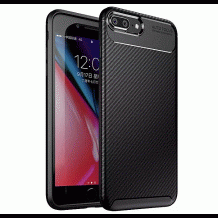 Луксозен силиконов калъф / гръб / TPU Auto Focus за Apple iPhone 6 / iPhone 7 / iPhone 8 / iPhone SE2 2020 - черен / Carbon