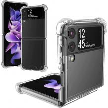 Удароустойчив силиконов калъф / гръб / TPU кейс за Samsung Z Flip3 5G - прозрачен