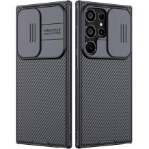 Оригинален Твърд кейс Nillkin Camshield Pro за Samsung S24 Ultra - черен гръб Carbon