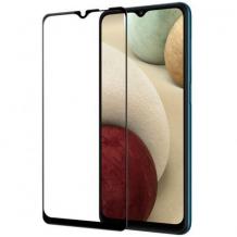9D full cover Tempered glass Full Glue screen protector Samsung A02s / Извит стъклен скрийн протектор с лепило от вътрешната страна за Samsung A02s - черен