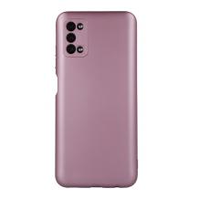 Силиконов калъф / гръб / TPU кейс Metallic Cover за Samsung A03s - розов