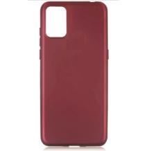 Силиконов калъф / гръб / TPU за Samsung A03s - бордо / мат