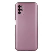 Силиконов калъф / гръб / TPU кейс Metallic Cover за Samsung A13 4G - розов