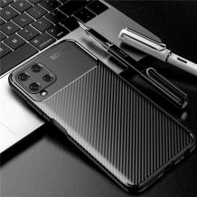 Луксозен силиконов калъф / кейс / TPU Auto Focus за Samsung A22 4G - черен / Carbon