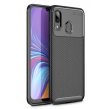 Луксозен силиконов калъф / гръб / TPU Auto Focus за Samsung A9 A920F 2018 - черен / Carbon