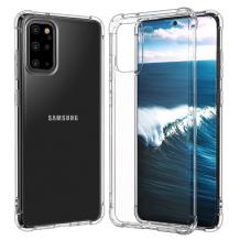 Удароустойчив силиконов калъф / гръб / TPU за Samsung A41 - прозрачен