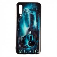 Луксозен силиконов калъф / гръб / TPU с Popsocket за Samsung A7 2018 A750F