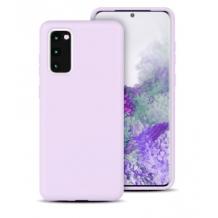 Луксозен силиконов калъф / гръб / Nano TPU кейс за Samsung A72 5G - светло лилав