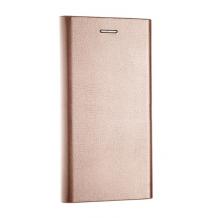 Кожен калъф Bravo Book със стойка за Samsung A8 2018 A530F - Rose Gold / Flexi