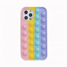 Силиконов калъф / гръб / TPU 3D Rainbow POP It / Popit / Попит за Apple iPhone 12 /12 Pro 6.1''