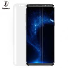 Оригинален удароустойчив извит скрийн протектор Baseus за Samsung S8 G950 - прозрачен