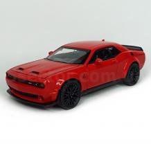 Метална кола с отварящи се врати капаци светлини и звуци Dodge Challenger Hellcat 1:32