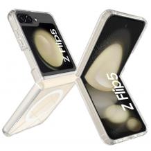Удароустойчив гръб TPU case с твърда част и Magsafe за Samsung Z Flip 5 5G - прозрачен кейс