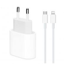 Оригинално бързо зарядно 20W за Apple iPhone 13 6.1" / PD charger - бяло