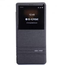 Луксозен кожен калъф Flip тефтер G-Case Exquisite Series за Samsung Note 9 - черен