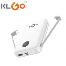 Универсална външна батерия Power Bank KLGO KP-52 3in1 / Lightning, Micro USB, Type-C 10000mAh