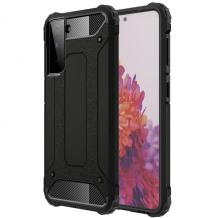 Силиконов гръб TPU Spigen Hybrid с твърда част за Samsung S21 - черен