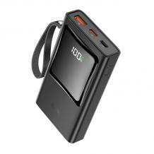 Универсална външна батерия HOCO Q4 Power Bank / LED Display / 10000mAh / Type-C / PD 20W+USB 33W / Universal HOCO Q4 Power Bank 10000mAh / Type-C / PD20W+USB 33W - черна