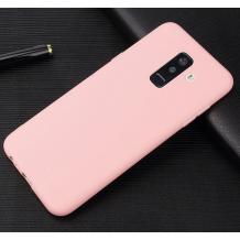 Силиконов калъф / гръб / TPU за Samsung A8 2018 A530F - светло розов / мат