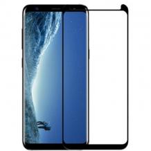 3D full cover Tempered glass Full Glue screen protector Samsung Note 9 / Извит стъклен скрийн протектор с лепило от вътрешната страна за Samsung Note 9 - черен