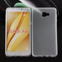 Силиконов калъф / гръб / TPU за Samsung A9 - прозрачен / гланц