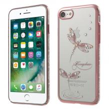 Прозрачен със Rose Gold кант / Dragonfly