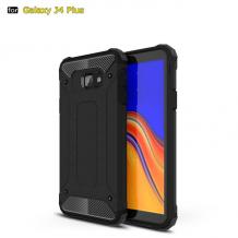 Силиконов гръб TPU Spigen Hybrid с твърда част за Samsung J4 Plus 2018 - черен
