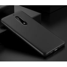 Силиконов калъф / гръб / TPU за Nokia 7 2017 - черен / мат