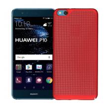 Луксозен твърд гръб за Xiaomi Redmi 6A - червен / Grid