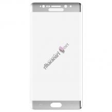 Скрийн протектор извит ТПУ / мек / удароустойчив Full Screen за Samsung S7 Edge G935 - сребрист