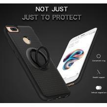 Силиконов калъф / гръб / TPU iFace Hamee Magnetic Finger Ring Car Holder за Xiaomi Redmi 4X - черен