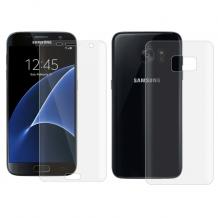 Удароустойчив извит скрийн протектор 360° / 3D Full Cover / за Samsung A5 2016 A510 - прозрачен / лице и гръб