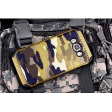 Твърд гръб със силиконов кант Camo Series за Samsung J7 2016 J710 - златист / камуфлаж