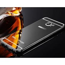 Луксозен алуминиев бъмпер с твърд гръб за Samsung S6 Edge G925