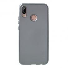 Луксозен силиконов калъф / гръб / TPU MERCURY i-Jelly Case Metallic Finish за Huawei P20 Lite