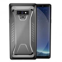 Луксозен силиконов калъф / гръб / TPU Hybrid за Samsung Note 9 - черен