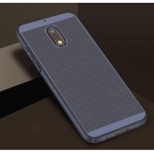 Луксозен твърд гръб за Nokia 5.1 2018 - тъмно син / Grid