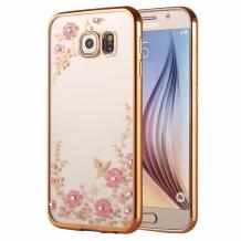 Луксозен твърд гръб KAVARO с камъни Swarovski за Samsung S7 G930