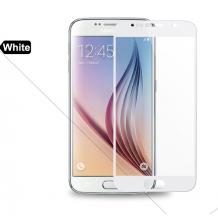 3D full cover Tempered glass screen protector Samsung J3 2017 J330 / Извит стъклен скрийн протектор Samsung J3 2017 - бял